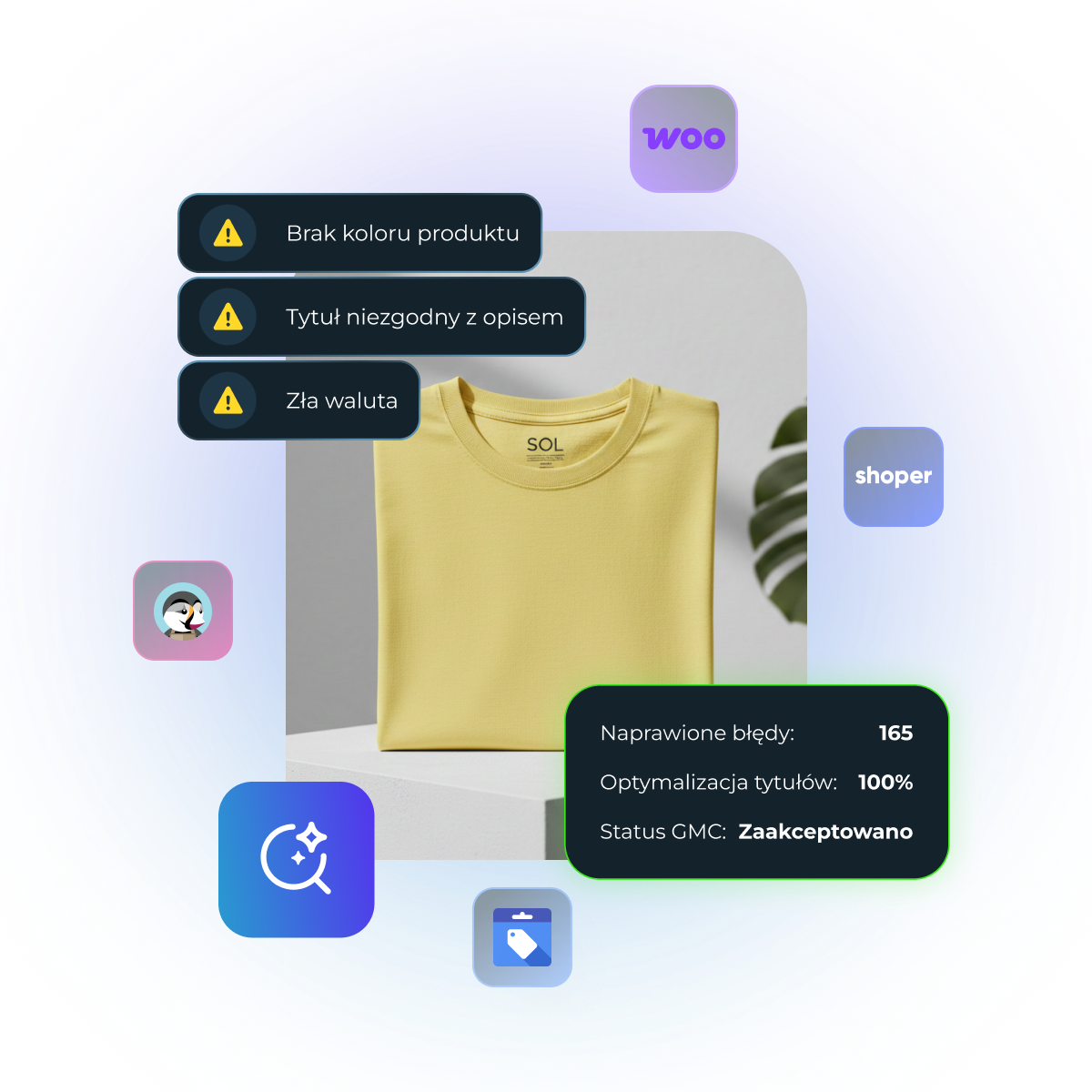 Optymalizator danych produktowych